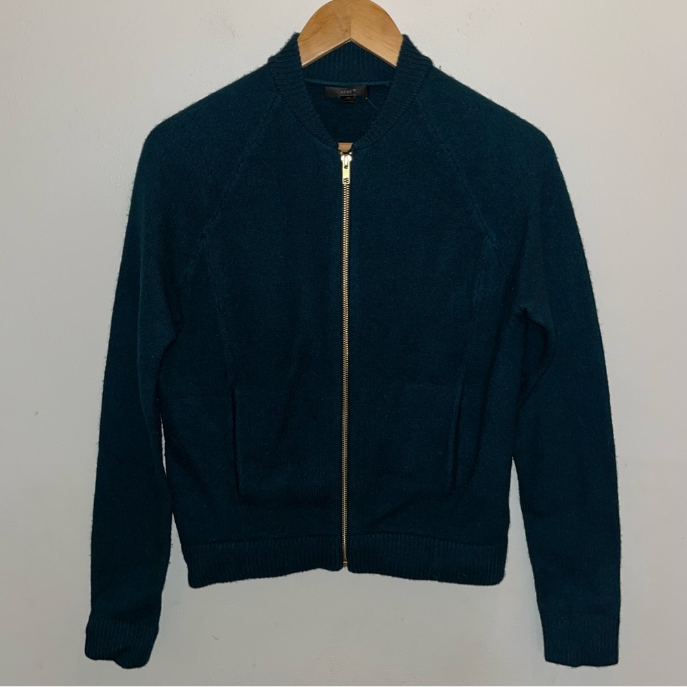 J. Crew Merino Wool Zip Up Sweater Jacket Women’s Size Extra Small